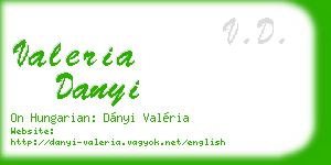 valeria danyi business card